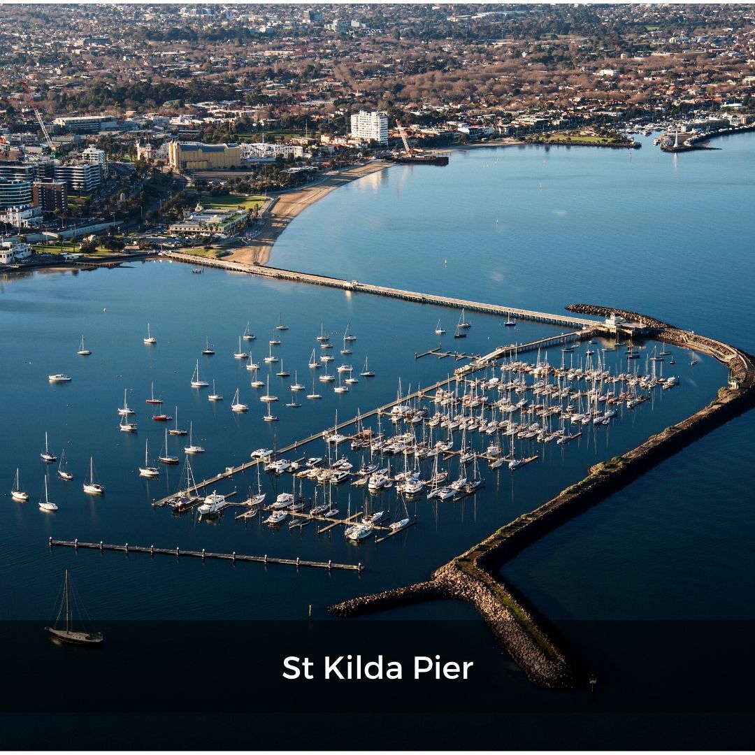  Rotor One scenic helicopter ride over St Kilda Pier