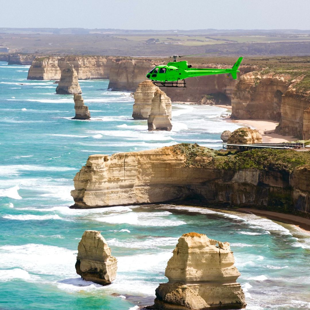 12 apostles helicopter ride from Melbourne