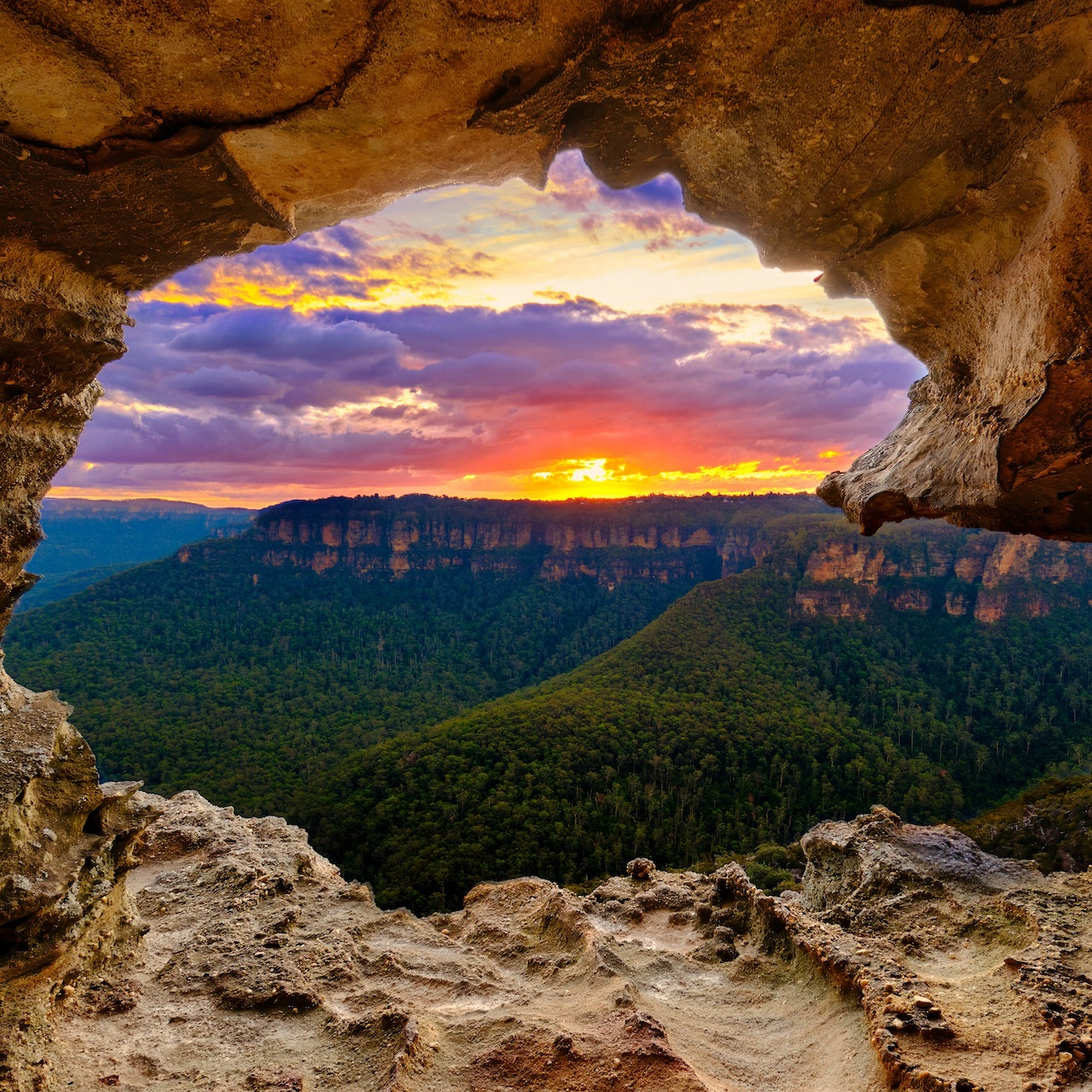 Helicopter Flight Above Blue Mountains