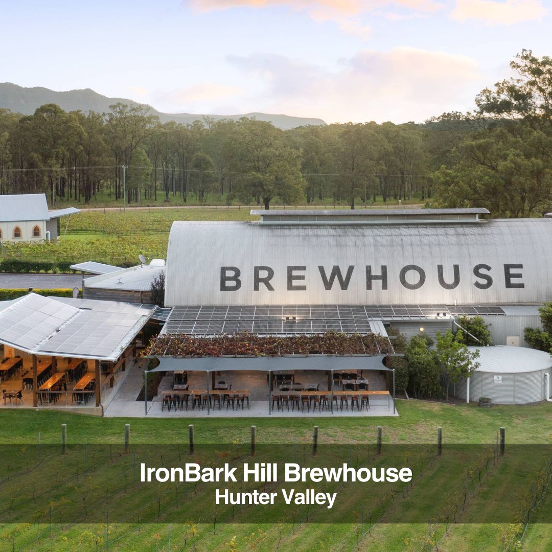 Helicopter pub crawl to IronBark Hill Brewhouse