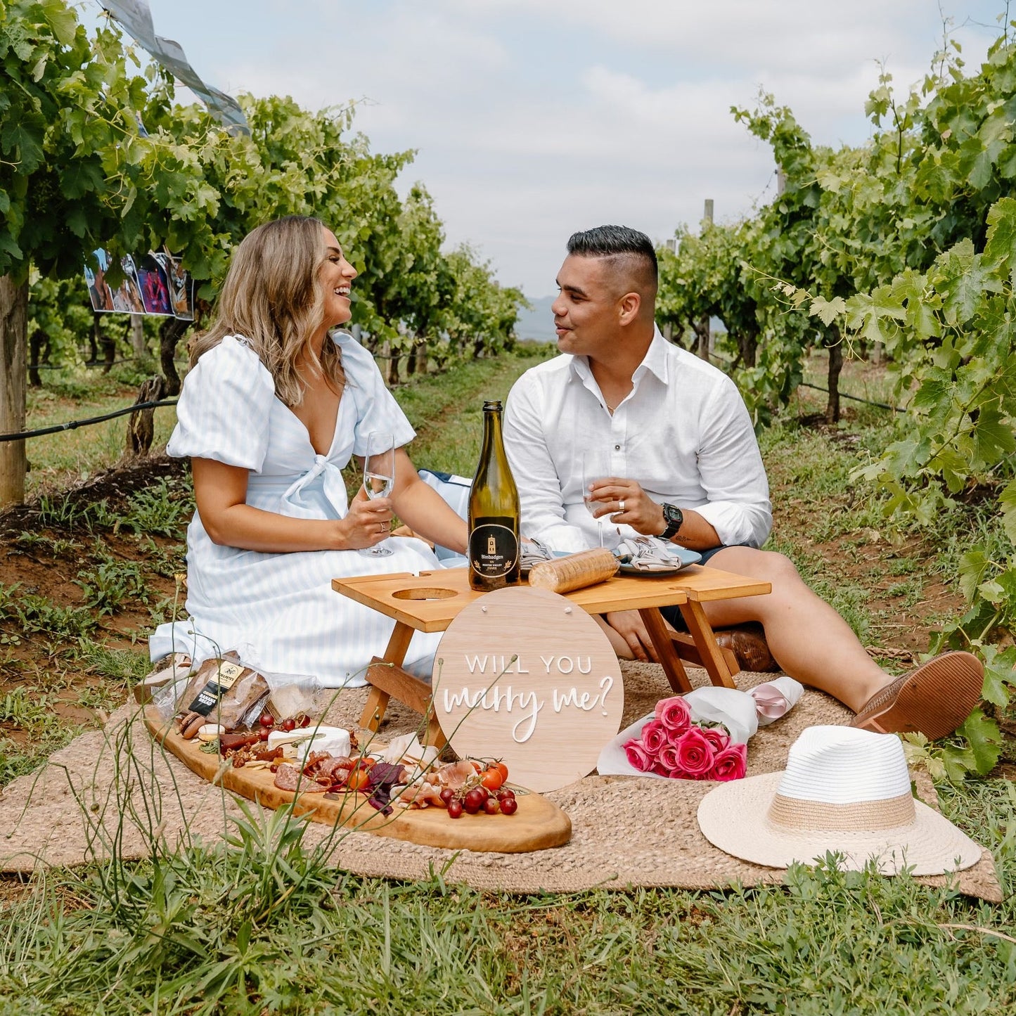 Picnic Proposal in Hunter Valley at Bimbadgen Winery