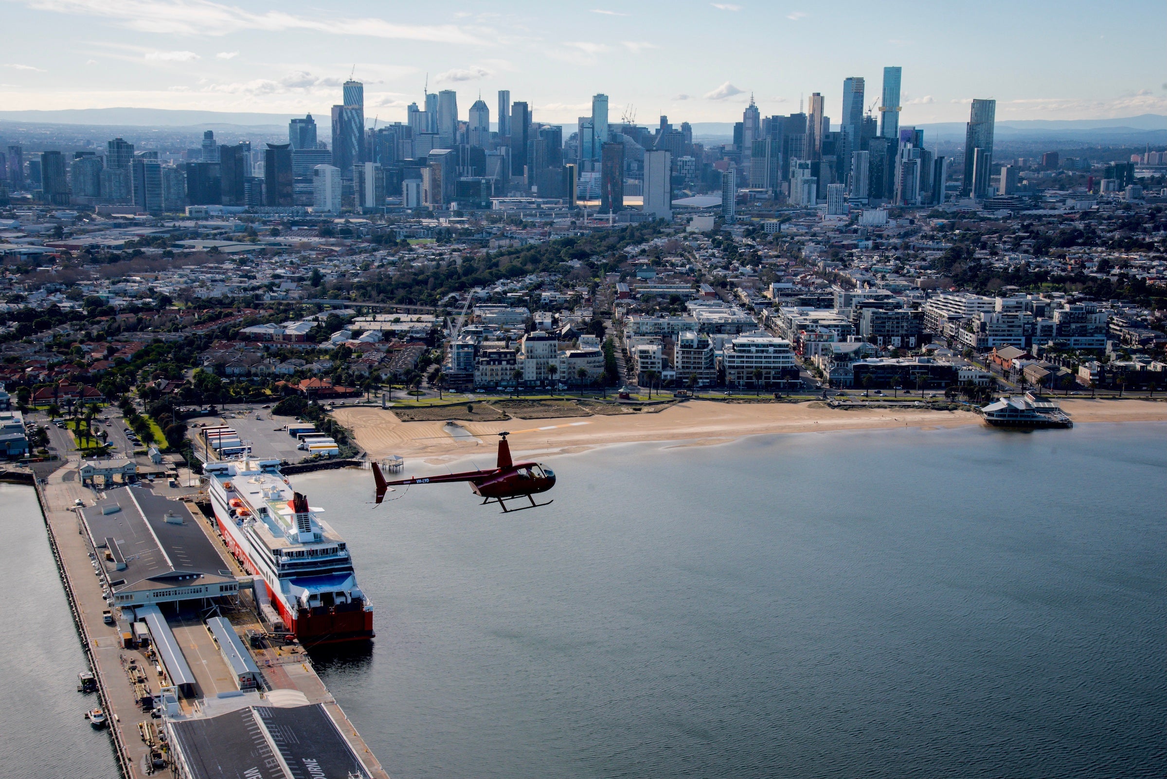 Helicopter Ride over Melbourne City by Rotor One