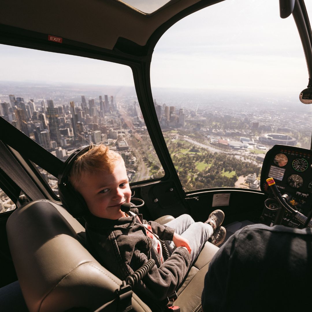 Kids Helicopter Ride Helicopter Rides in Melbourne | Fly over Melbourne from $299 โ Rotor One
