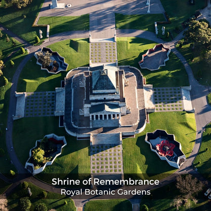 Royal Botanic Gardens during a helicopter tour around Melbourne by Rotor One.