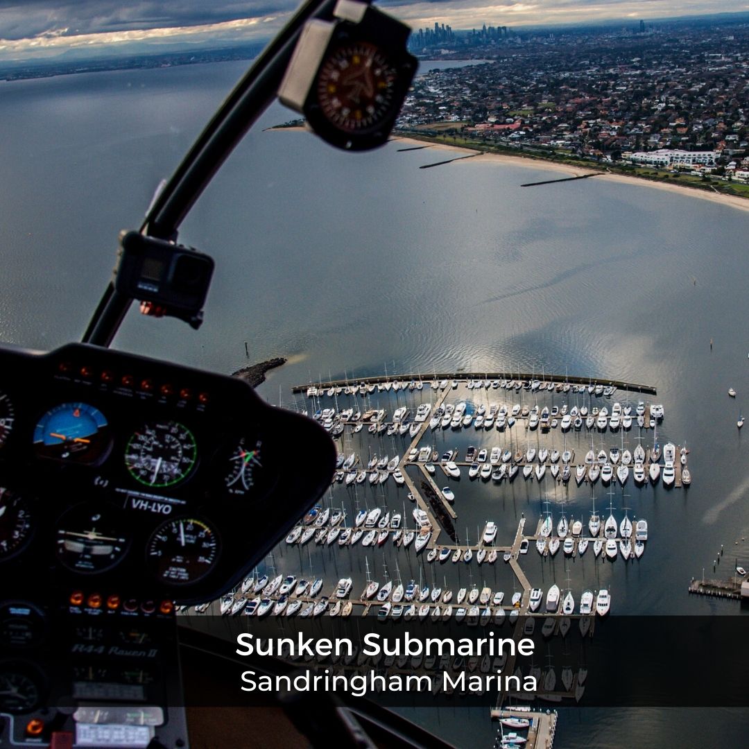 Rotor One scenic helicopter ride over Sandringham Marina