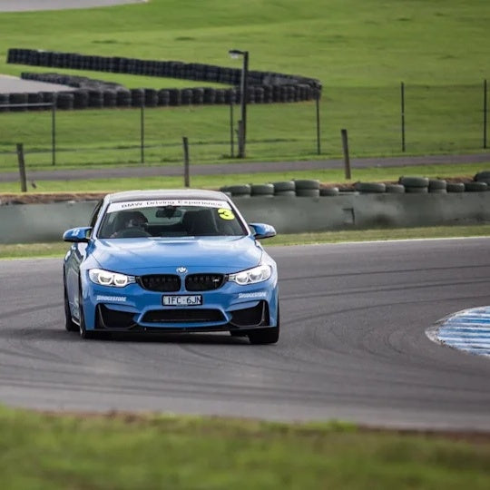 BMW car in the track during a BMW driving experience in Philip Island